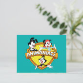 Animaniacs | Warner Brothers & Sister WB Shield Postkarte (Stehend Vorderseite)