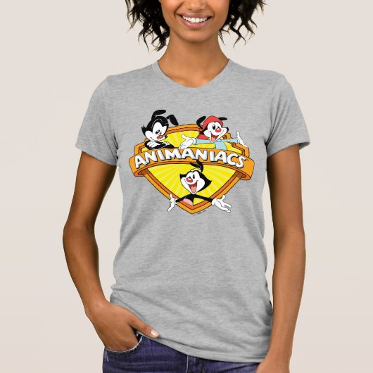 Animaniacs | Warner Brothers & Sister WB Shield T-Shirt (Vorderseite)