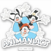 Animaniacs | Warner Siblings Arms Wide Graphic Aufkleber (Vorderseite)