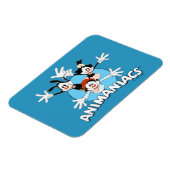 Animaniacs | Warner Siblings Arms Wide Graphic Magnet (Linke Seite)