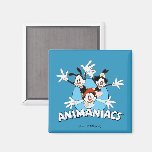 Animaniacs | Warner Siblings Arms Wide Graphic Magnet (Vorderseite/Rückseite)