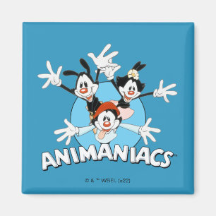 Animaniacs Warner Siblings Arms Wide Graphic Magnet