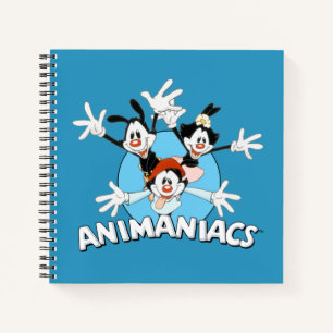 Animaniacs Warner Siblings Arms Wide Graphic Notizblock