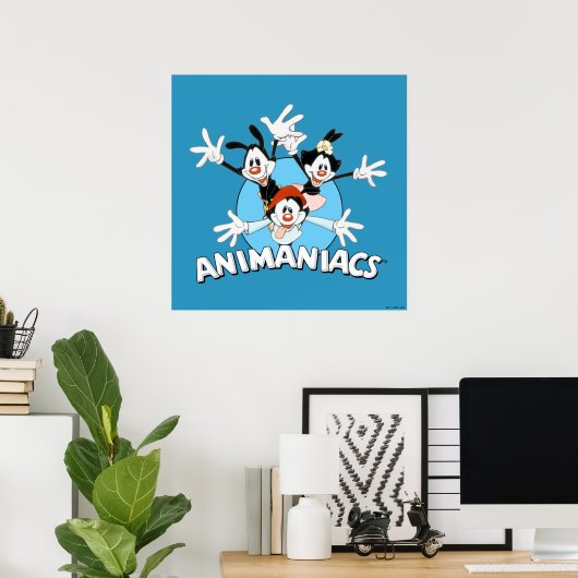 Animaniacs | Warner Siblings Arms Wide Graphic Poster (Heimbüro)