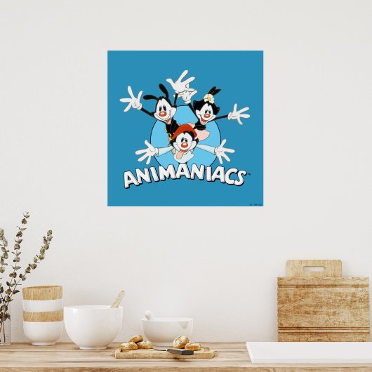 Animaniacs | Warner Siblings Arms Wide Graphic Poster (Küche)