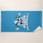 Animaniacs | Warner Siblings Arms Wide Graphic Strandtuch (Vorderseite)