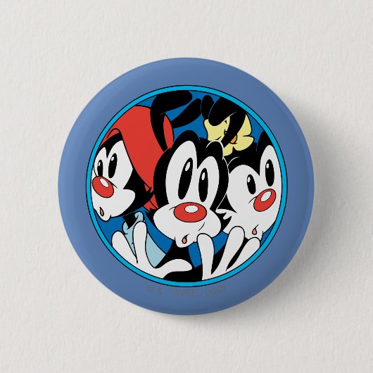 Animaniacs | Warner Siblings Circle Graphic Button (Vorderseite)