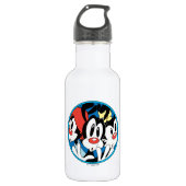 Animaniacs | Warner Siblings Circle Graphic Edelstahlflasche (Vorderseite)