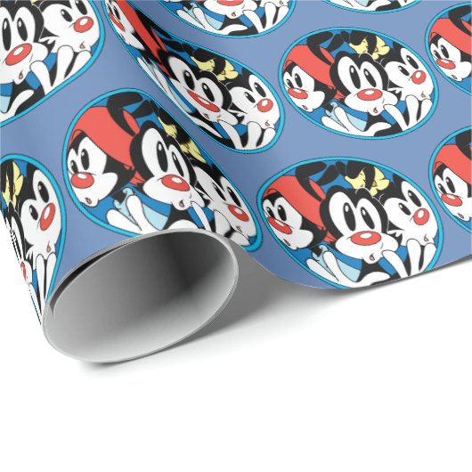 Animaniacs | Warner Siblings Circle Graphic Geschenkpapier (Rolleneckpunkt)