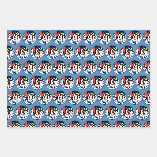 Animaniacs | Warner Siblings Circle Graphic Geschenkpapier Set (Vorderseite)