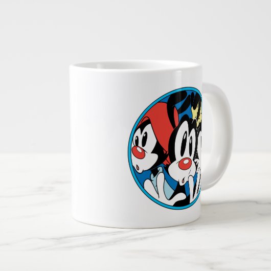 Animaniacs | Warner Siblings Circle Graphic Jumbo-Tasse (Vorderseite Rechts)
