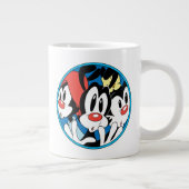 Animaniacs | Warner Siblings Circle Graphic Jumbo-Tasse (Rechts)