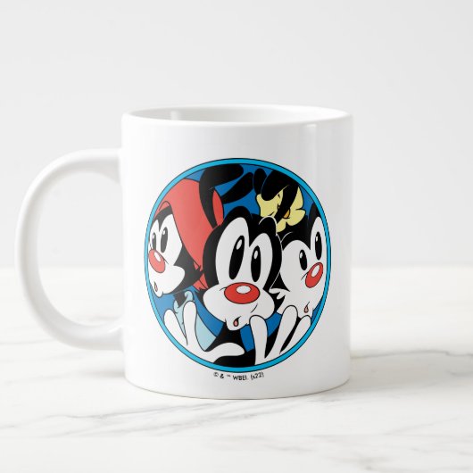 Animaniacs | Warner Siblings Circle Graphic Jumbo-Tasse (Links)