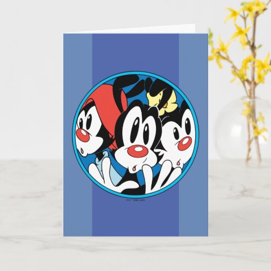Animaniacs | Warner Siblings Circle Graphic Karte (Gelbe Blume)