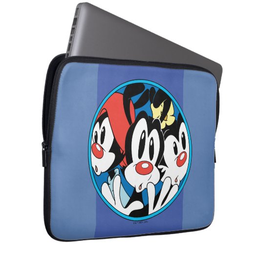 Animaniacs | Warner Siblings Circle Graphic Laptopschutzhülle (Vorne Rechts)
