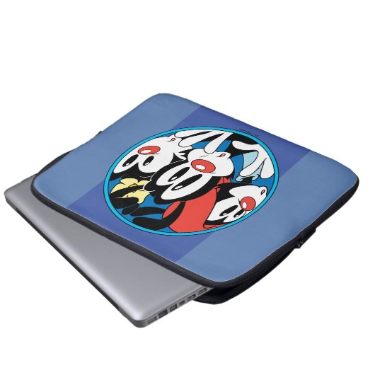 Animaniacs | Warner Siblings Circle Graphic Laptopschutzhülle (Vorne Knopf)