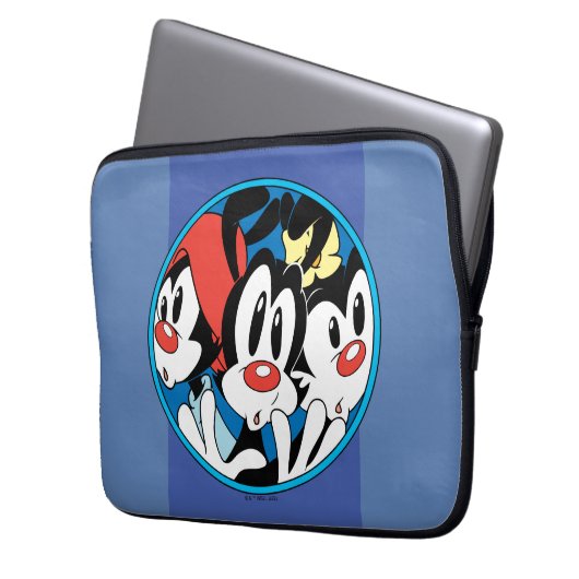Animaniacs | Warner Siblings Circle Graphic Laptopschutzhülle (Vorderseite Links)