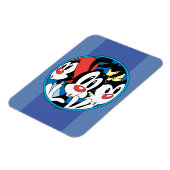 Animaniacs | Warner Siblings Circle Graphic Magnet (Linke Seite)