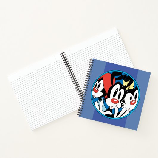 Animaniacs | Warner Siblings Circle Graphic Notizblock (Innenseite)