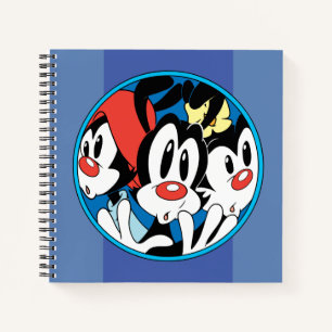 Animaniacs Warner Siblings Circle Graphic Notizblock