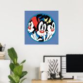 Animaniacs | Warner Siblings Circle Graphic Poster (Heimbüro)