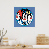 Animaniacs | Warner Siblings Circle Graphic Poster (Küche)