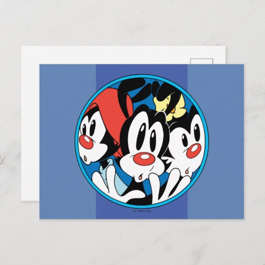 Animaniacs | Warner Siblings Circle Graphic Postkarte (Vorne/Hinten)
