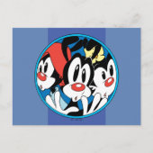 Animaniacs | Warner Siblings Circle Graphic Postkarte (Vorderseite)