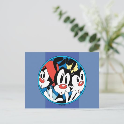 Animaniacs | Warner Siblings Circle Graphic Postkarte (Stehend Vorderseite)