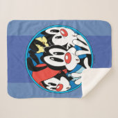 Animaniacs | Warner Siblings Circle Graphic Sherpadecke (Vorderseite (Horizontal))