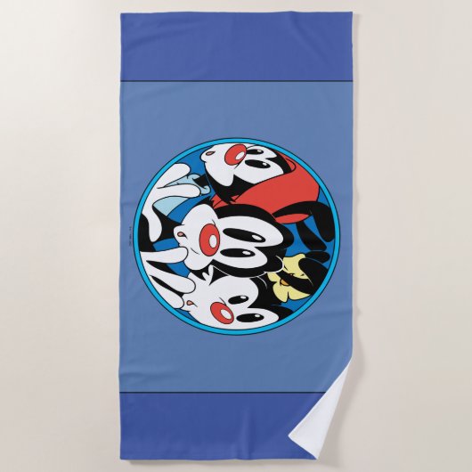 Animaniacs | Warner Siblings Circle Graphic Strandtuch (Vorderseite)