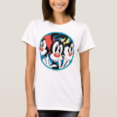 Animaniacs | Warner Siblings Circle Graphic T-Shirt (Vorderseite)