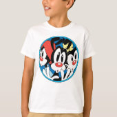 Animaniacs | Warner Siblings Circle Graphic T-Shirt (Vorderseite)