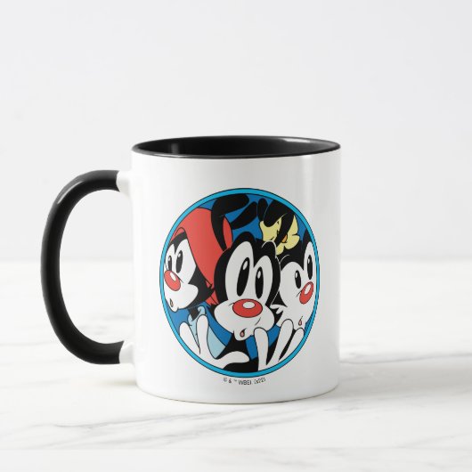Animaniacs | Warner Siblings Circle Graphic Tasse (Links)