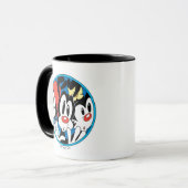Animaniacs | Warner Siblings Circle Graphic Tasse (Vorderseite Links)