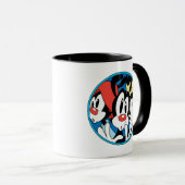 Animaniacs | Warner Siblings Circle Graphic Tasse (VorderseiteRechts)