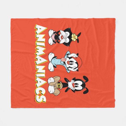 Animaniacs | Warner Siblings "No Evil" Grafik Fleecedecke (Vorderseite (Horizontal))