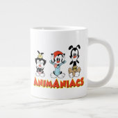 Animaniacs Warner Siblings "No Evil" Graphic Jumbo-Tasse (Rechts)