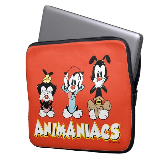 Animaniacs Warner Siblings "No Evil" Graphic Laptopschutzhülle (Vorderseite Links)