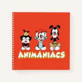 Animaniacs Warner Siblings "No Evil" Graphic Notizblock (Vorderseite)