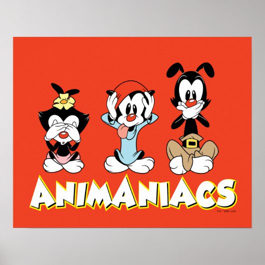 Animaniacs Warner Siblings "No Evil" Graphic Poster (Vorne)