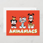 Animaniacs Warner Siblings "No Evil" Graphic Postkarte (Vorne/Hinten)