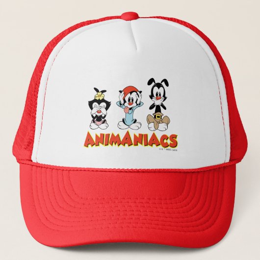 Animaniacs Warner Siblings "No Evil" Graphic Truckerkappe (Vorderseite)