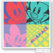 Animaniacs | Warner Siblings Pop Art Graphic Aufkleber (Vorderseite)