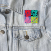 Animaniacs | Warner Siblings Pop Art Graphic Button (Beispiel)