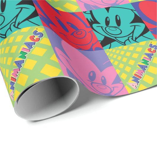 Animaniacs | Warner Siblings Pop Art Graphic Geschenkpapier (Rolleneckpunkt)