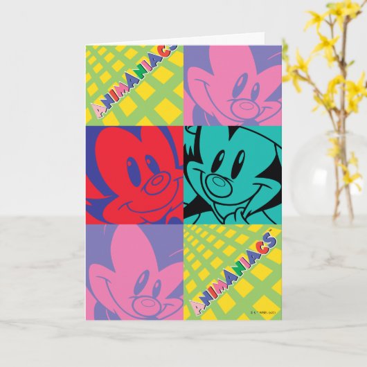 Animaniacs | Warner Siblings Pop Art Graphic Karte (Gelbe Blume)