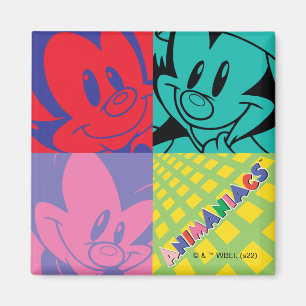 Animaniacs Warner Siblings Pop Art Graphic Magnet