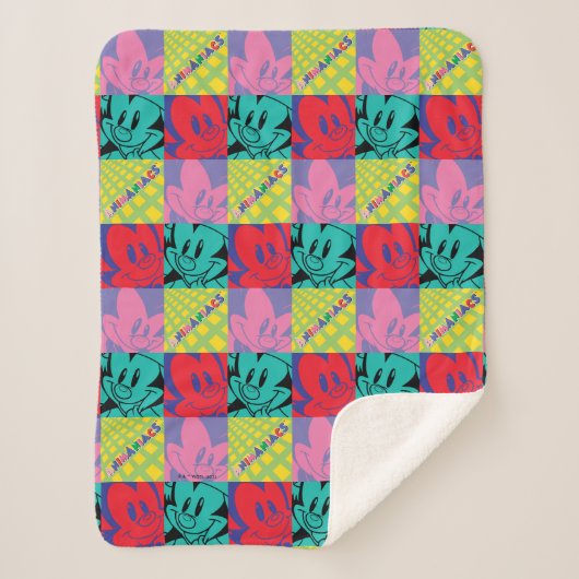 Animaniacs | Warner Siblings Pop Art Graphic Sherpadecke (Vorderseite)