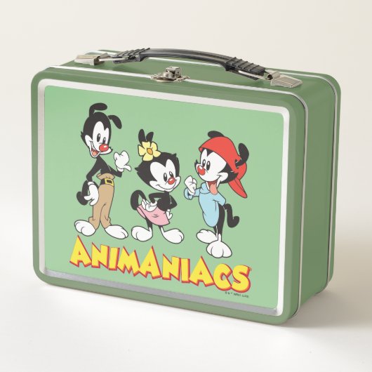Animaniacs | Yakko, Dot und Wakko Stehend Metall Brotdose (Vorderseite)